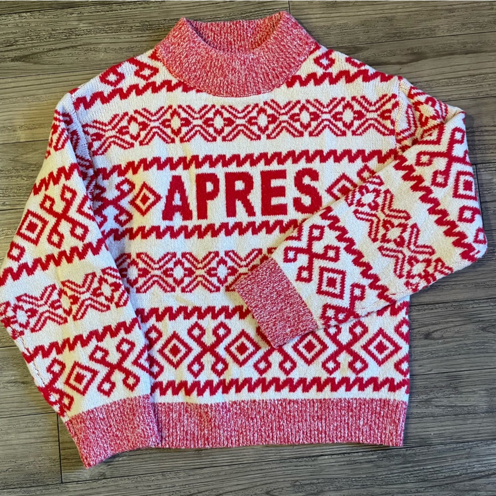 a new day Apres Christmas Crewneck Sweater